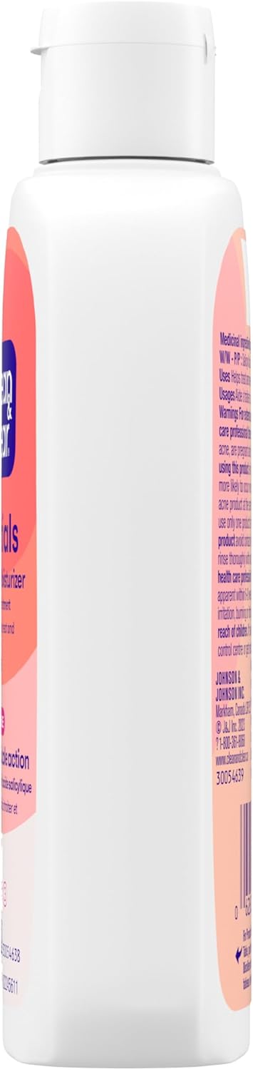 Clean & Clear Face Moisturizer With Salicylic Acid Acne Medication, Oil-Free, 118 mL