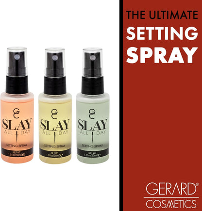 Gerard Cosmetics Gerard Cosmetic Slay All Day Setting Spray - Garden Party Set 1.01oz Peach, 1.01 Lemongrass, 1.01oz Green Tea Women 3 Pc