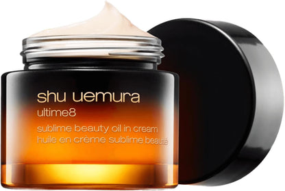 Shu Uemura Ultime8 Sublime Beauty Oil in Cream, Hydrating Face Cream Helps Reduce Fine Lines, Facial Moisturizer to Firm and Plump Skin, 1.7 Fl. Oz.