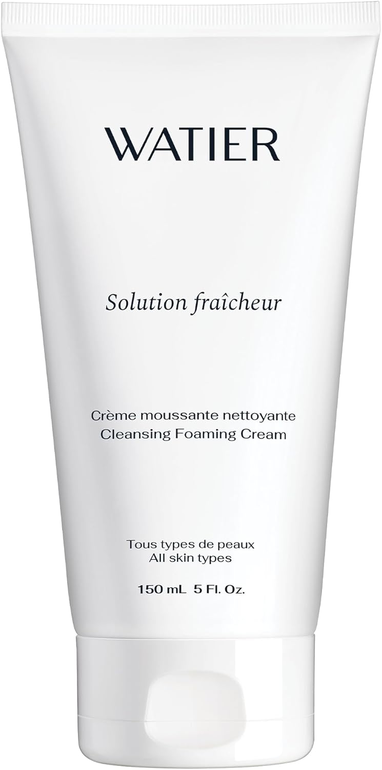 Watier Solution Fraîcheur Cleansing Foaming Cream, Cleanses, Purifies & Soothes, with Canadian Cranberries & Moringa Extract, Vegan, Paraben-Free, 150 mL