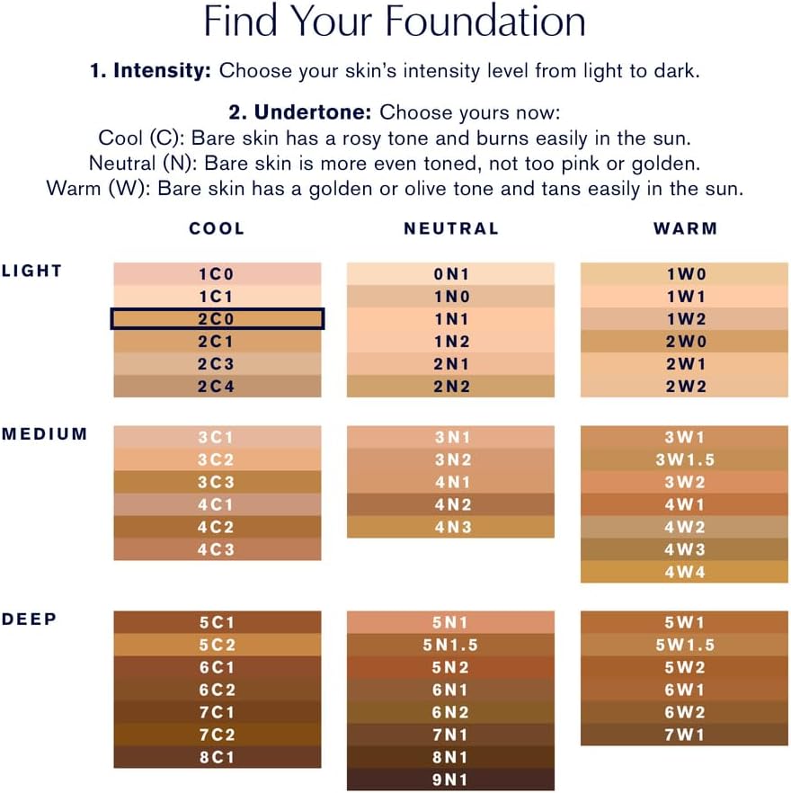 Estée Lauder Double Wear Stay-in-Place 24-Hour Long-Wear Matte Foundation, 30 ml, 2C0 Cool Vanilla