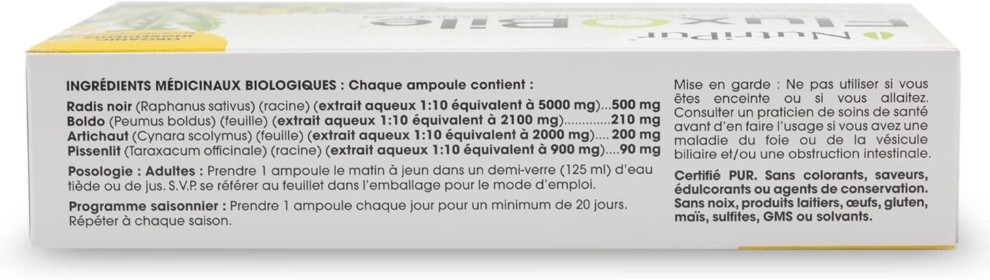 Nutripur Duo Flux O Bile 有机肝脏净化胶囊，20天