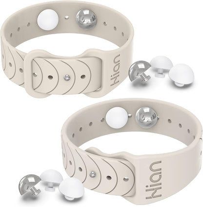 Motion Sickness Bands Anti Nausea Acupressure Wristband Sea Sickness Wristbands Nausea Bands Natural Relief Motion & Morning Sickness（1Pair Starlight）