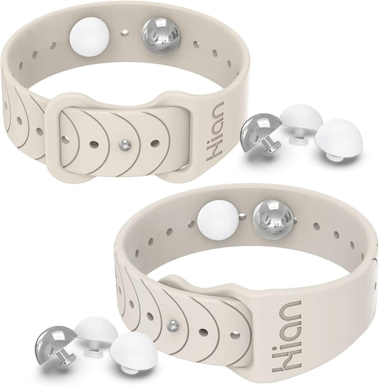 Motion Sickness Bands Anti Nausea Acupressure Wristband Sea Sickness Wristbands Nausea Bands Natural Relief Motion & Morning Sickness（1Pair Starlight）