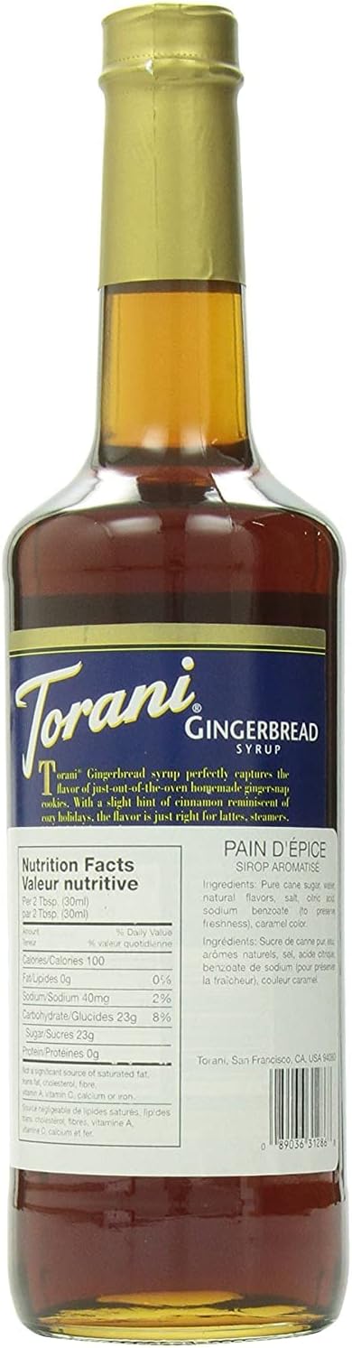 Torani 姜饼风味糖浆 750 毫升