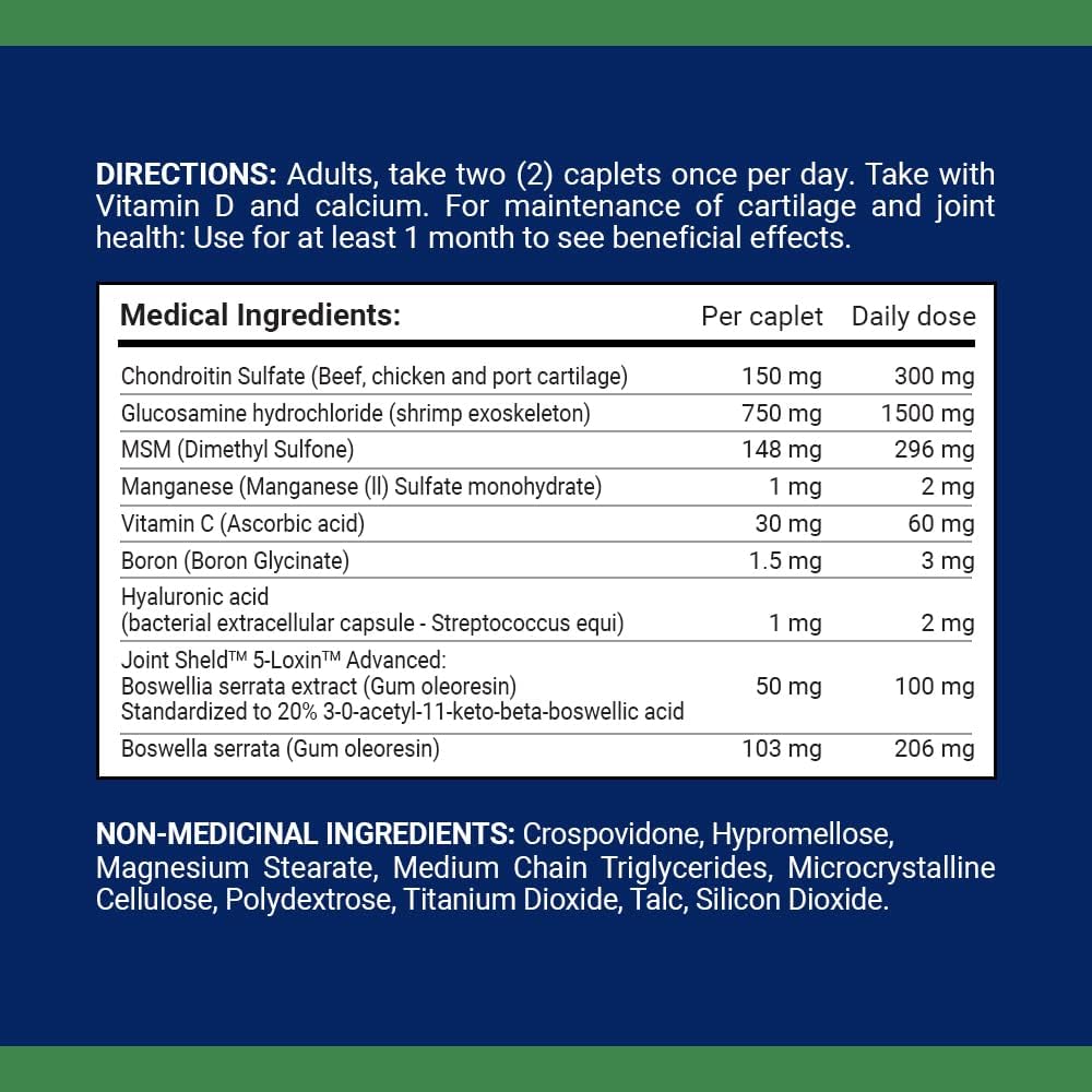 Nature's Bounty Osteo Bi-Flex Platinum 补充剂，有助于维持骨骼和关节健康，75 粒胶囊