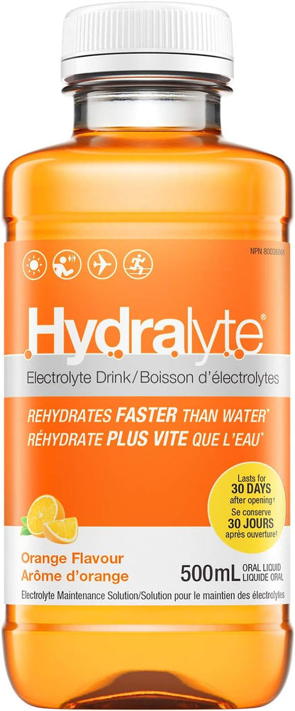 Hydralyte 電解質溶液，橘色，500 毫升