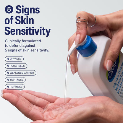 Cetaphil Oily Skin Cleanser (500ml) - Gentle Foaming Daily Facial Cleanser, Ideal Face Wash for Sensitive, Acne Prone, Combination to Oily Skin, Dermatologist Recommended