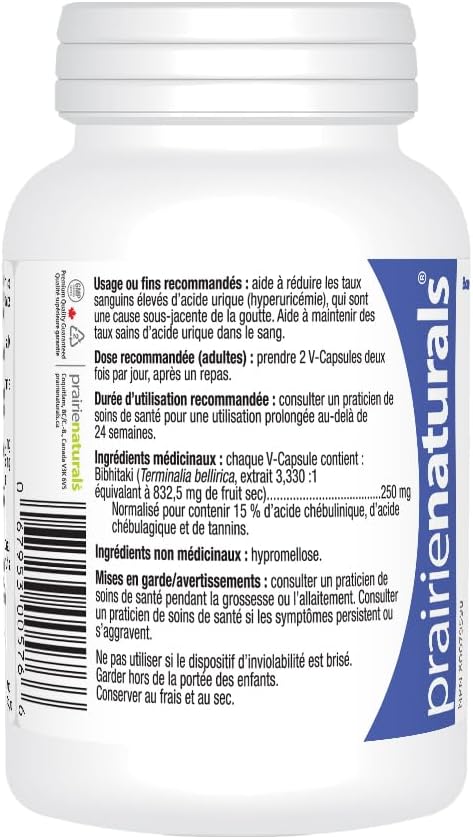 Prairie Naturals 痛风力降低尿酸 - 60 粒