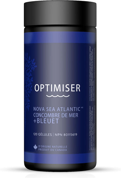 Premium Sea Cucumber + Canadian Blueberry Supplements by Nova Sea Atlantic | Helps with Impaired Vision, Eye Strain & Vision Loss | Immune Support and Anti-Aging Supplement | Blueberry Powder for Dry Eyes Protection | Na…