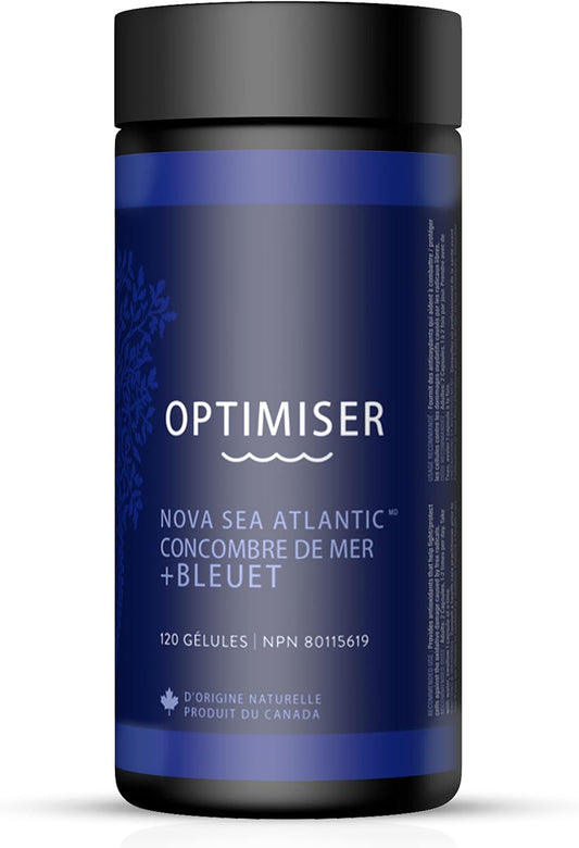 Premium Sea Cucumber + Canadian Blueberry Supplements by Nova Sea Atlantic | Helps with Impaired Vision, Eye Strain & Vision Loss | Immune Support and Anti-Aging Supplement | Blueberry Powder for Dry Eyes Protection | Na…