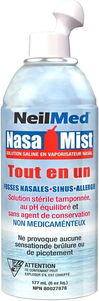 NeilMed Nasamist 多合一无菌生理盐水鼻喷雾剂，6 盎司