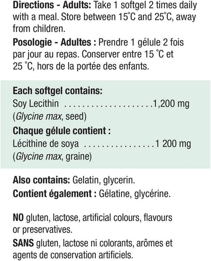 Jamieson 卵磷脂軟膠囊，100 粒 & Laboratories 鋅 50 毫克，100 粒（1 包）