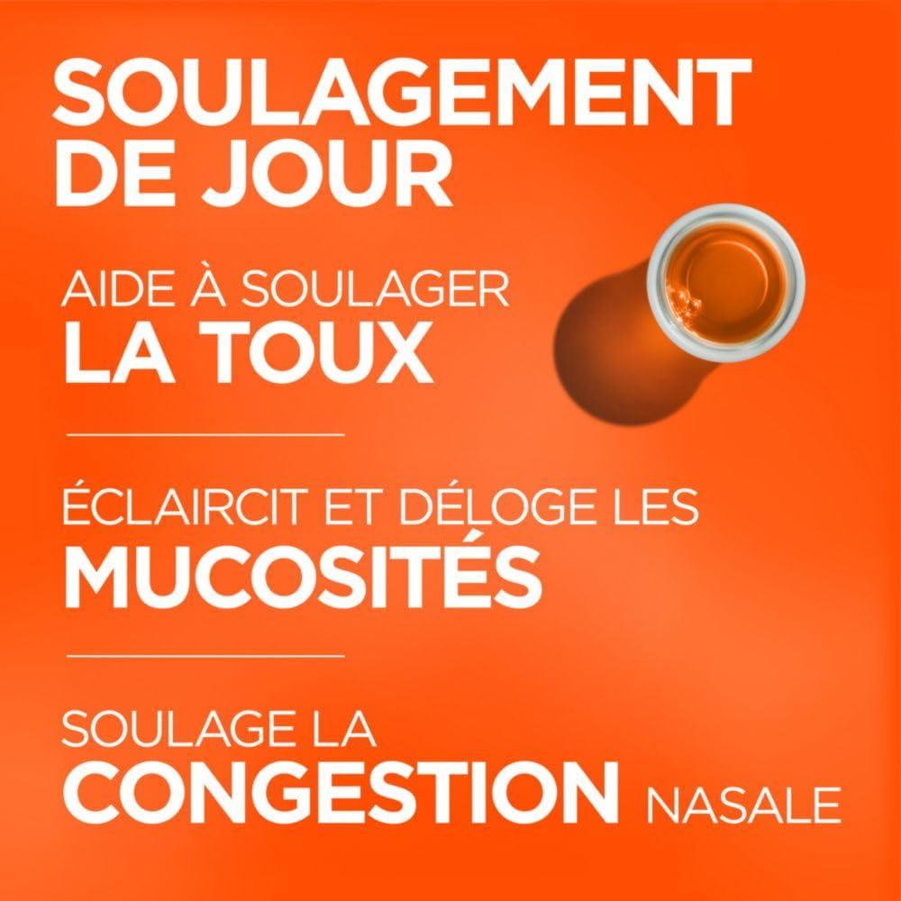 Vicks DayQuil 止咳和鼻塞非嗜睡液体药，白天缓解咳嗽、粘液和鼻塞，柑橘味，354 毫升