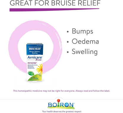 Boiron Arnicare 瘀伤凝胶，天然舒缓瘀伤，缓解疼痛、肿块、水肿和肿胀 - 不油腻，无香料，45克
