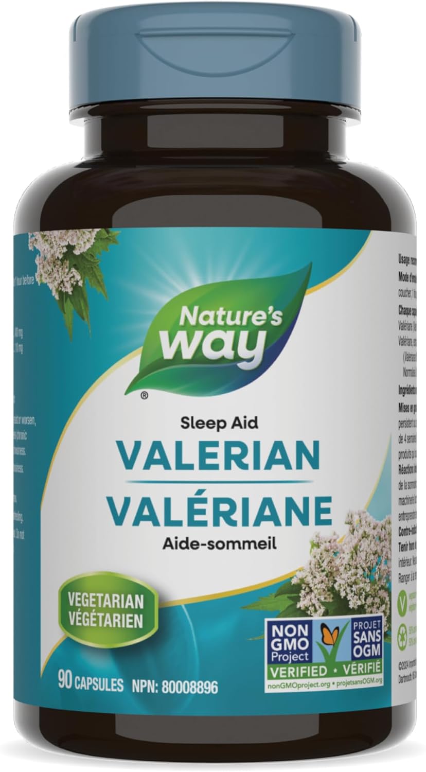 Nature's Way 纈草根萃取 - 夜間睡眠支持 - 纈草補充劑 - 不含明膠，非基因改造 - 90 粒素食膠囊