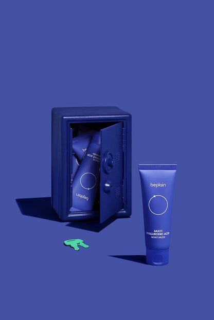 Face Moisturizer, Intensely Moisturizing for Dry Skin, Vegan, Cruelty-free, Multi Hyaluronic Acid Moisturizer, Korean Beauty Skin Care by Be Plain 70 mL