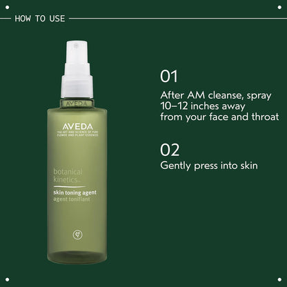 Aveda Botanical Kinetics Skin Toning Agent | Hydrating Toner for Normal to Dry Skin | with Rosewater, 150ml