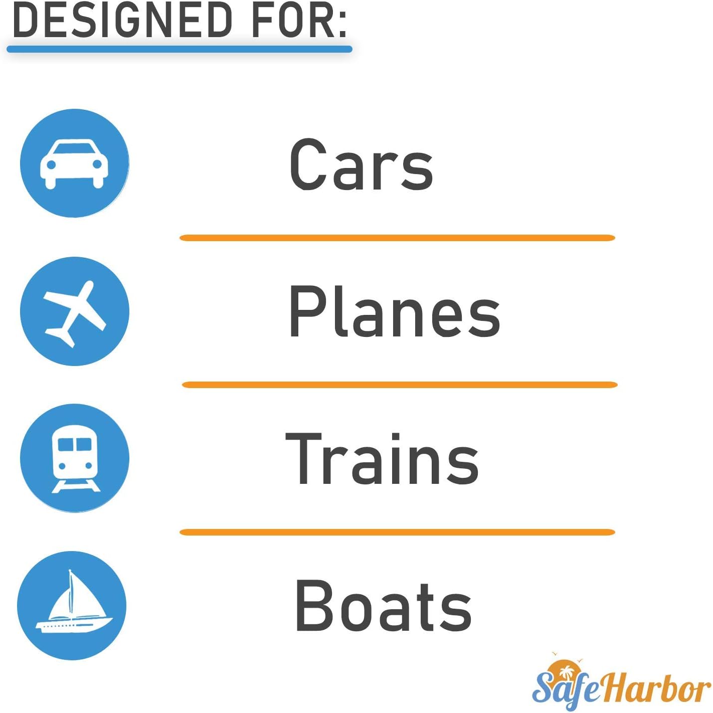 SafeHarbor Motion Sickness Patches | Anti Nausea Patches for Your Cruise Essentials | Natural and Non Drowsy Sea Sickness Patches for Cruise, Car Sickness, Flying and More (32 Count, 32, Count)