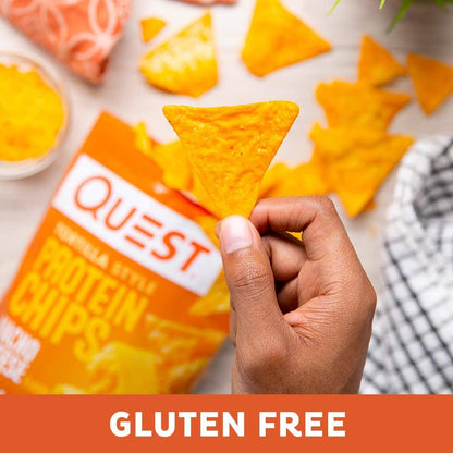 QUEST NUTRITION - Tortilla Style Protein Chips Nacho Cheese 32 Gram 1.1 ounce