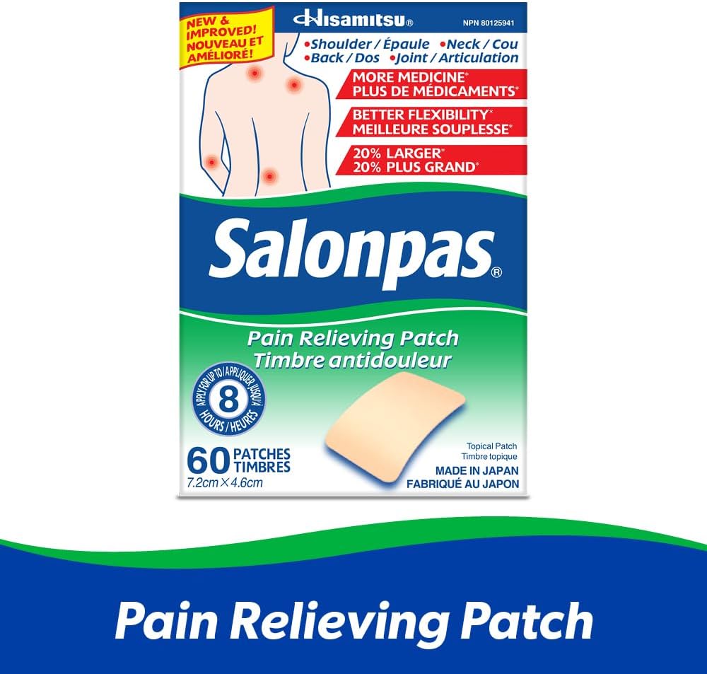 Salonpas Pain Relieving Patch, 60 count