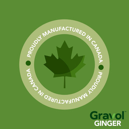 Gravol 生姜 - 缓解恶心和胃部不适，含有机生姜提取物 - 可咀嚼，口感极佳，不引起困倦 - 20 粒锭剂（1 包）