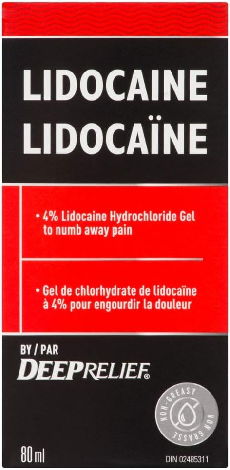 Deep Relief 利多卡因，麻木止痛凝胶，80 毫升