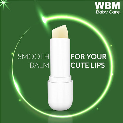 天然潤唇膏，有效治癒嬰兒乾裂的嘴唇，保濕滋養潤唇膏，0.12 盎司（2 支裝）