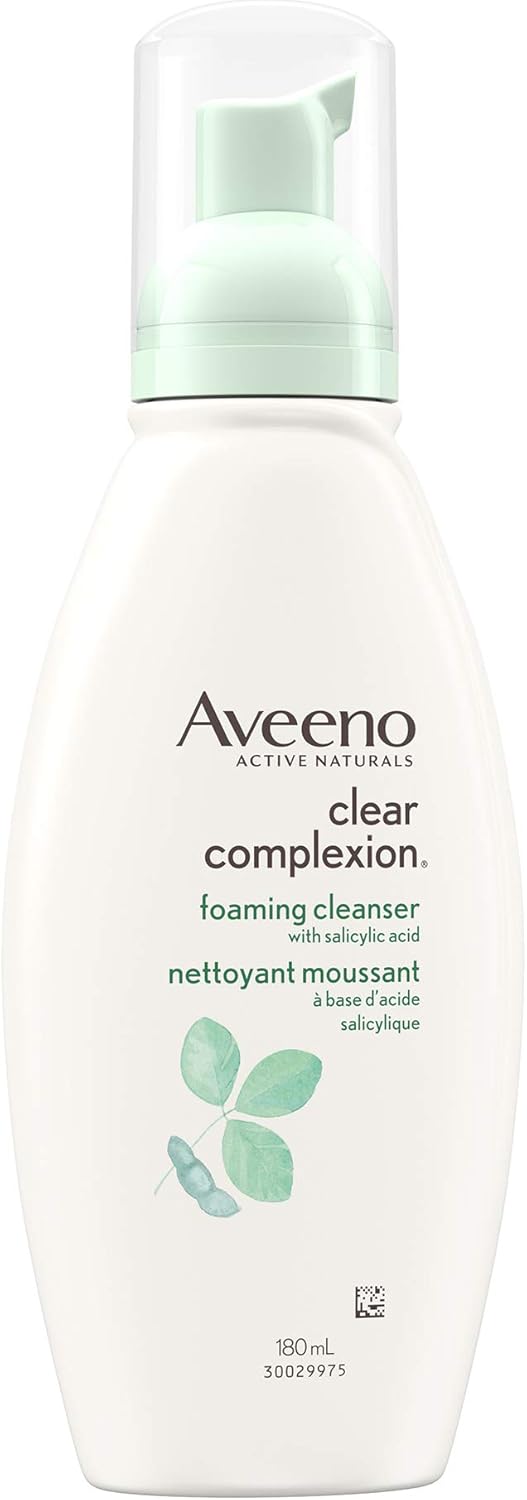 Aveeno 抗老臉部保濕霜 SPF 30 + Aveeno 清透膚色泡棉潔面乳