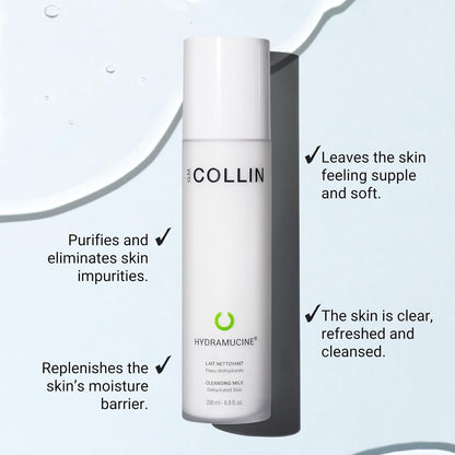 G.M. COLLIN Hydramucine Cleansing Milk | Gentle Face Wash for Dehydrated Skin | Eliminates Skin Impurities and Removes Make-up
