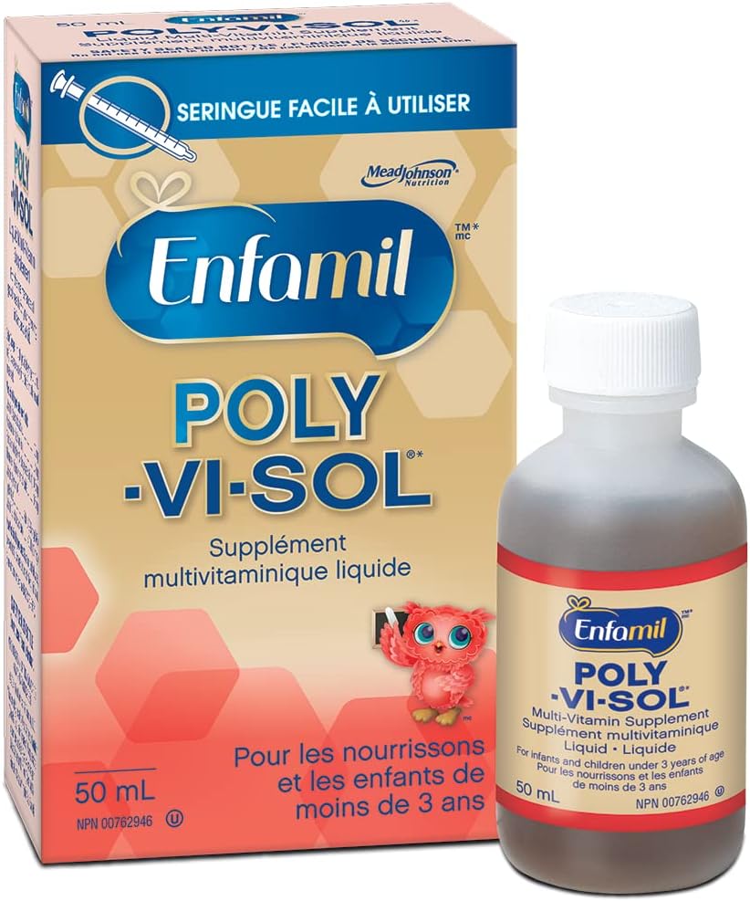 Enfamil POLY-VI-SOL 液体复合维生素补充剂，50毫升