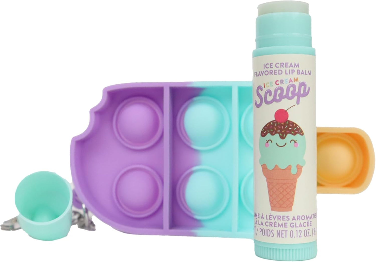 潤唇膏 POP IT 鑰匙圈 - 冰棒