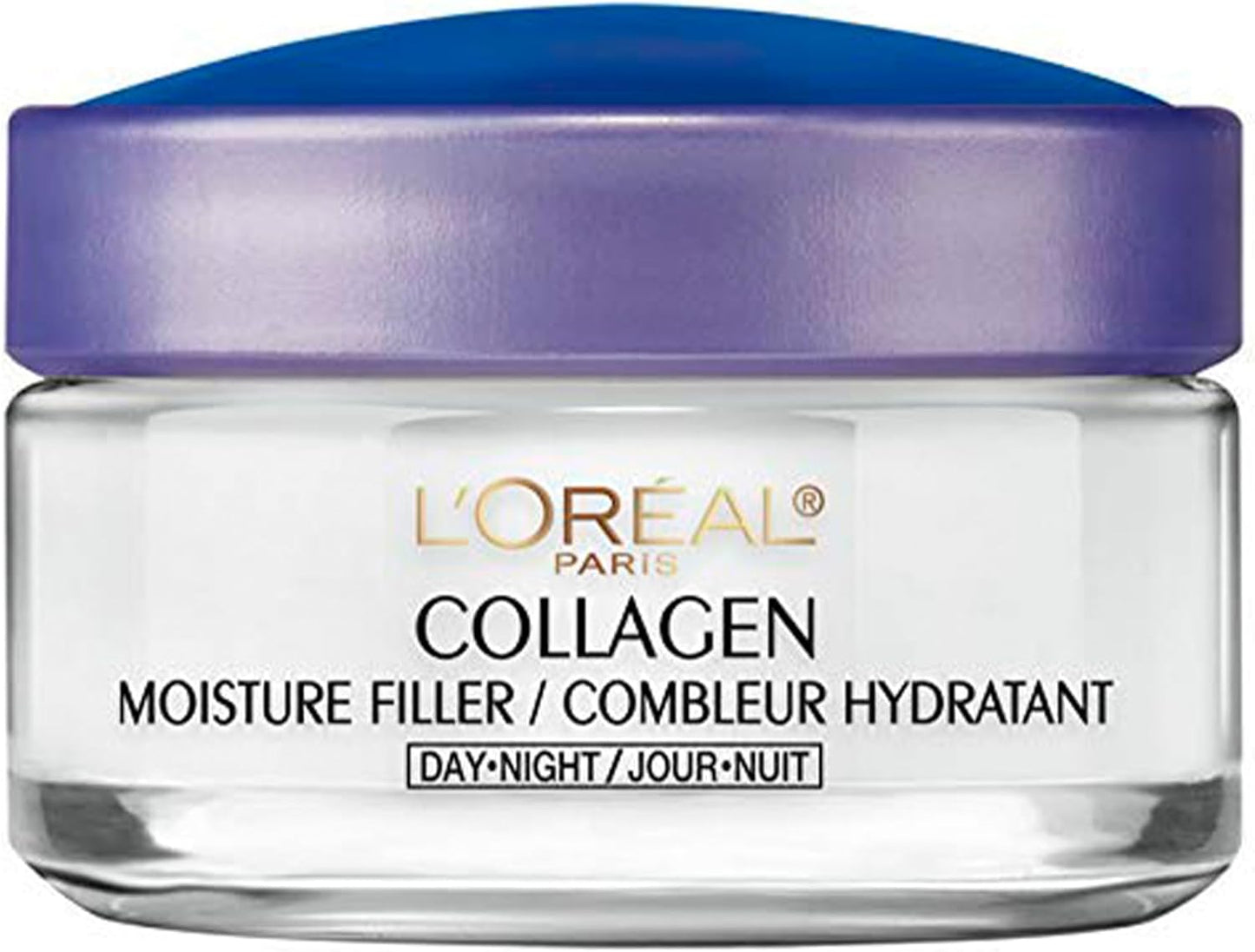 L’Oréal Paris Day and Night Moisturizer Cream, Collagen Moisture Filler Skincare, Hydrating Cream for Face, Neck and Chest to Smooth Skin and Reduce Look of Wrinkles, 50 ml