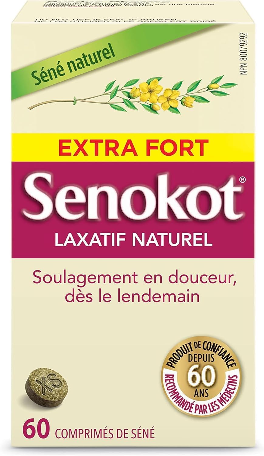 Senokot Extra Strength Laxative, 60 Count