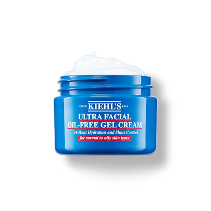 Kiehl's Ultra Facial Oil-Free Moisturizer, Shine-Reducing Gel Cream for Oily to Normal Skin, Hydrates Skin for 24 Hours, Visibly Minimizes Pores, Non-comedogenic, Fragrance-free