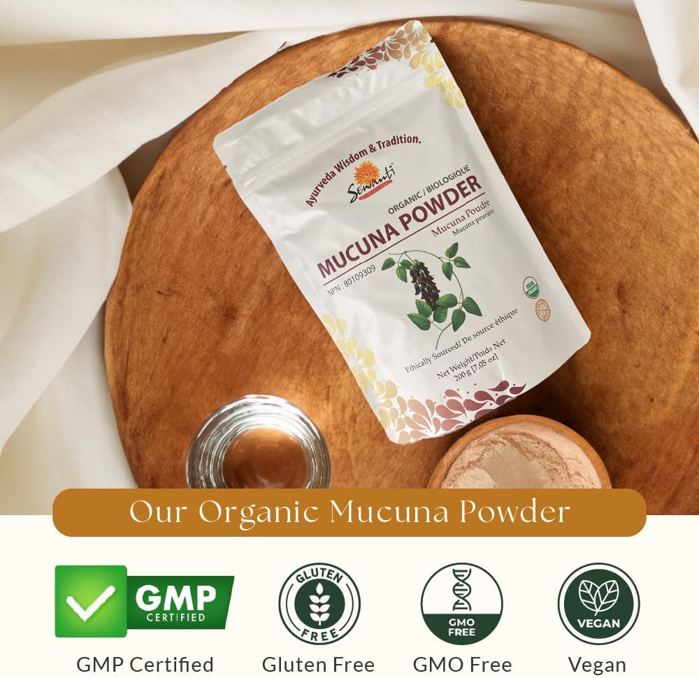 Organic Mucuna Powder 200g/ NPN 80109309/ Traditional Nutritive Tonic/Cowhage/Mucunapruriens