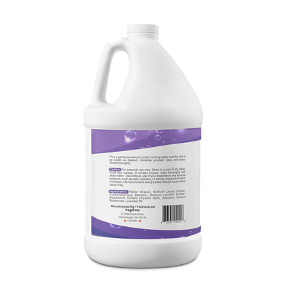Yogti [Made in Canada] Foaming Bubble Bath Body Wash - 3.8L, Made with Pure Lavender Oil and Epsom Salt, Calm Bliss - 3.8L