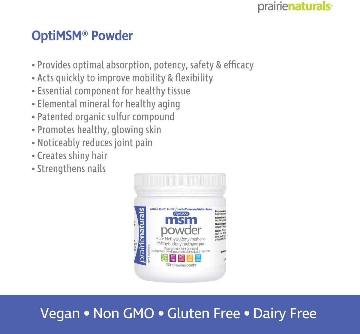 Prairie Naturals Optimsm powder - 250g