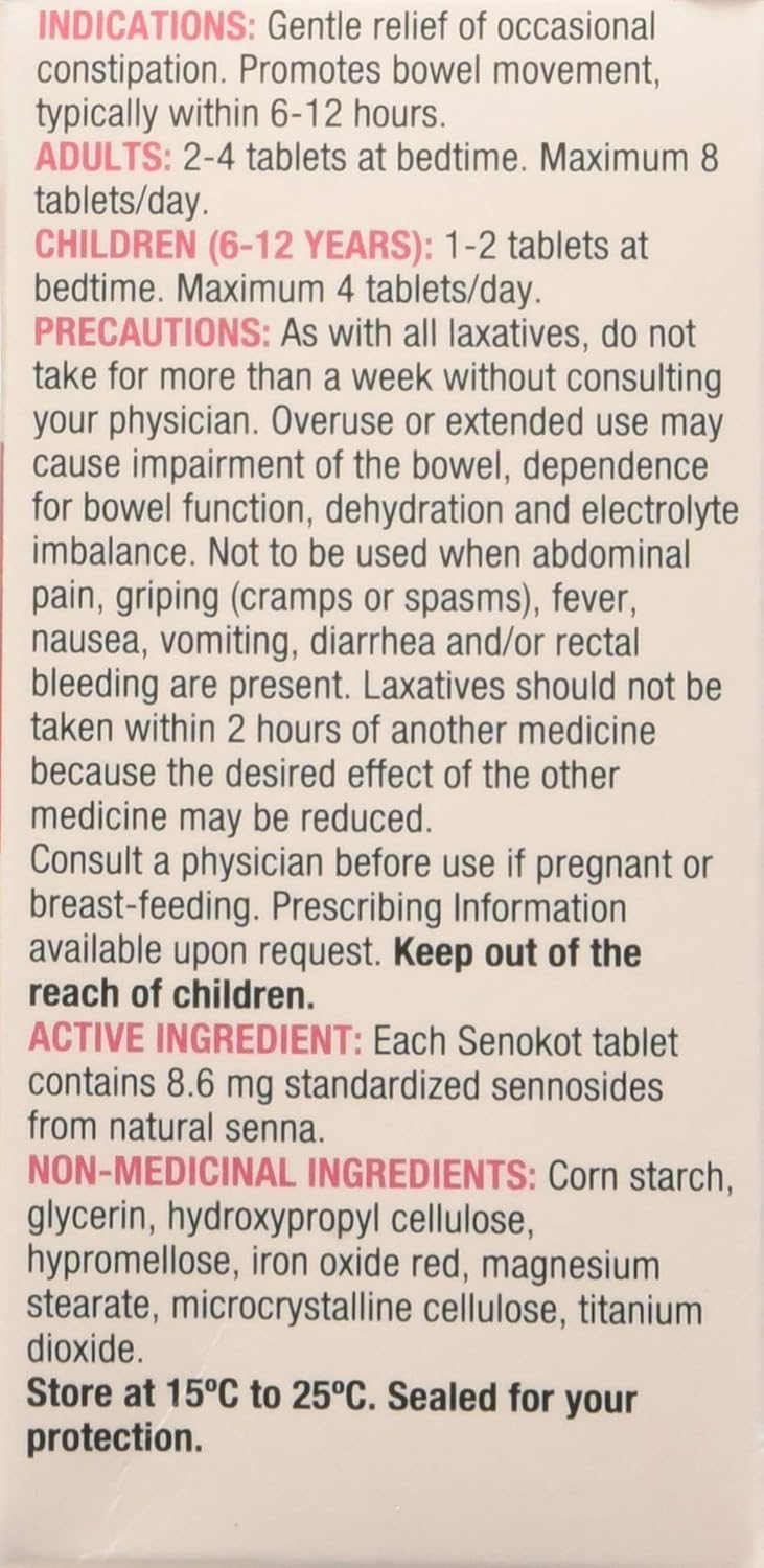 Senokot for Women Laxative, 90 Count