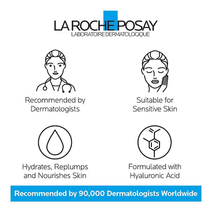 La Roche-Posay Hyalu B5 Riche Cream, Anti-Wrinkle Care, Repairing Replumping with Hyaluronic Acid and Vitamin B5 | Suitable for Sensitive Skin | 40 ml