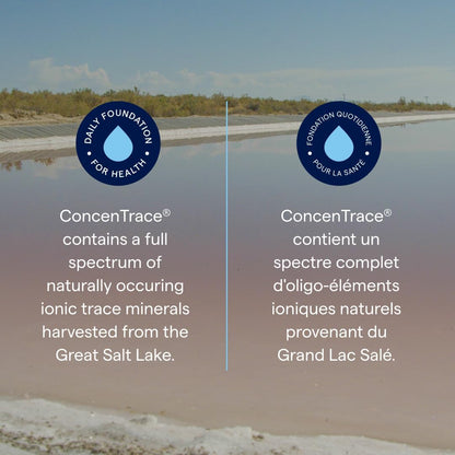 Trace Minerals ConcenTrace Drops | Full Spectrum Minerals | Ionic Liquid Magnesium, Chloride, Potassium | Low Sodium | Energy, Electrolytes, Hydration | 48 Day Supply, 4 fl oz (Pack of 1)