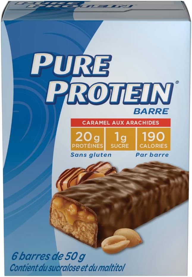 Pure Protein Bars - Nutritious Gluten Free Protein Bars (Chocolate Peanut Caramel + Birthday Cake) (Pack of 12)