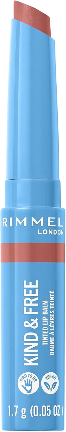 Rimmel London - Kind & Free Tinted Lip Balm, Hydrating, Lightweight, Vegan Formula - Apricot Beauty - 002