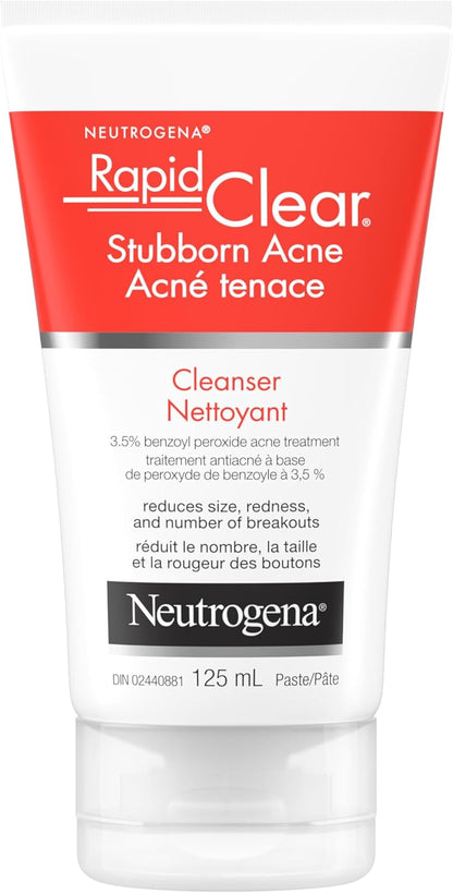 Neutrogena Acne Neutrogena Rapid clear stubborn acne Cleanser, 125 Milliliters