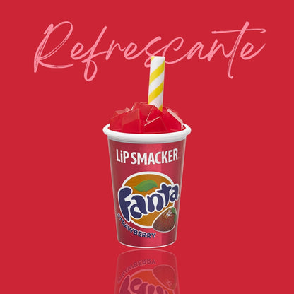 Lip Smacker 82047 Fanta strawberry cup lip balm, 0.26 Ounce