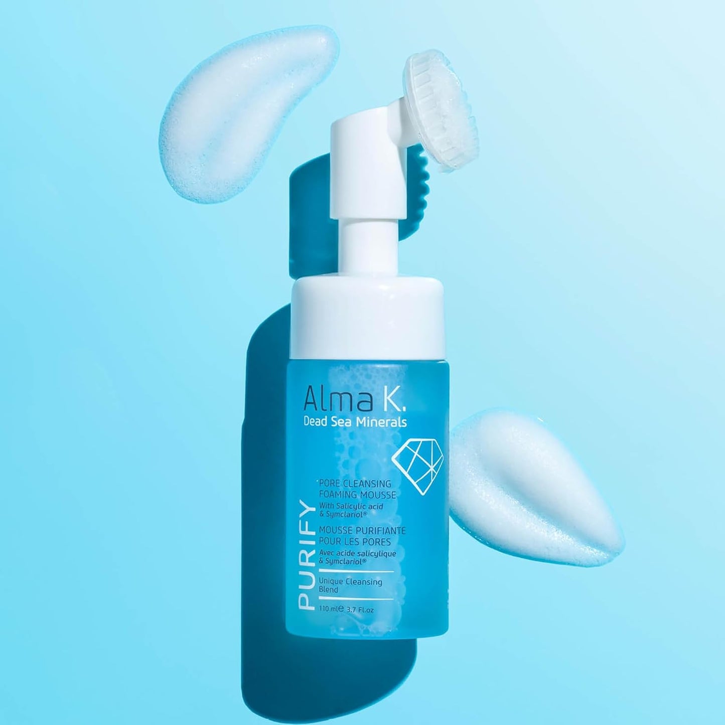 Alma K Pore Cleansing Foaming Mousse - Gentle Face Cleanser for Women - Hydrating Facial Cleanser with Salicylic Acid - Face Wash for Women - 3.7 Fl oz
