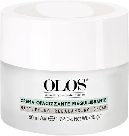 Olos 霧面平衡霜 - 適合油性肌膚的乳霜 - 控制皮脂分泌，改善膚質 - 不要阻塞妝前乳 - 1.7 盎司