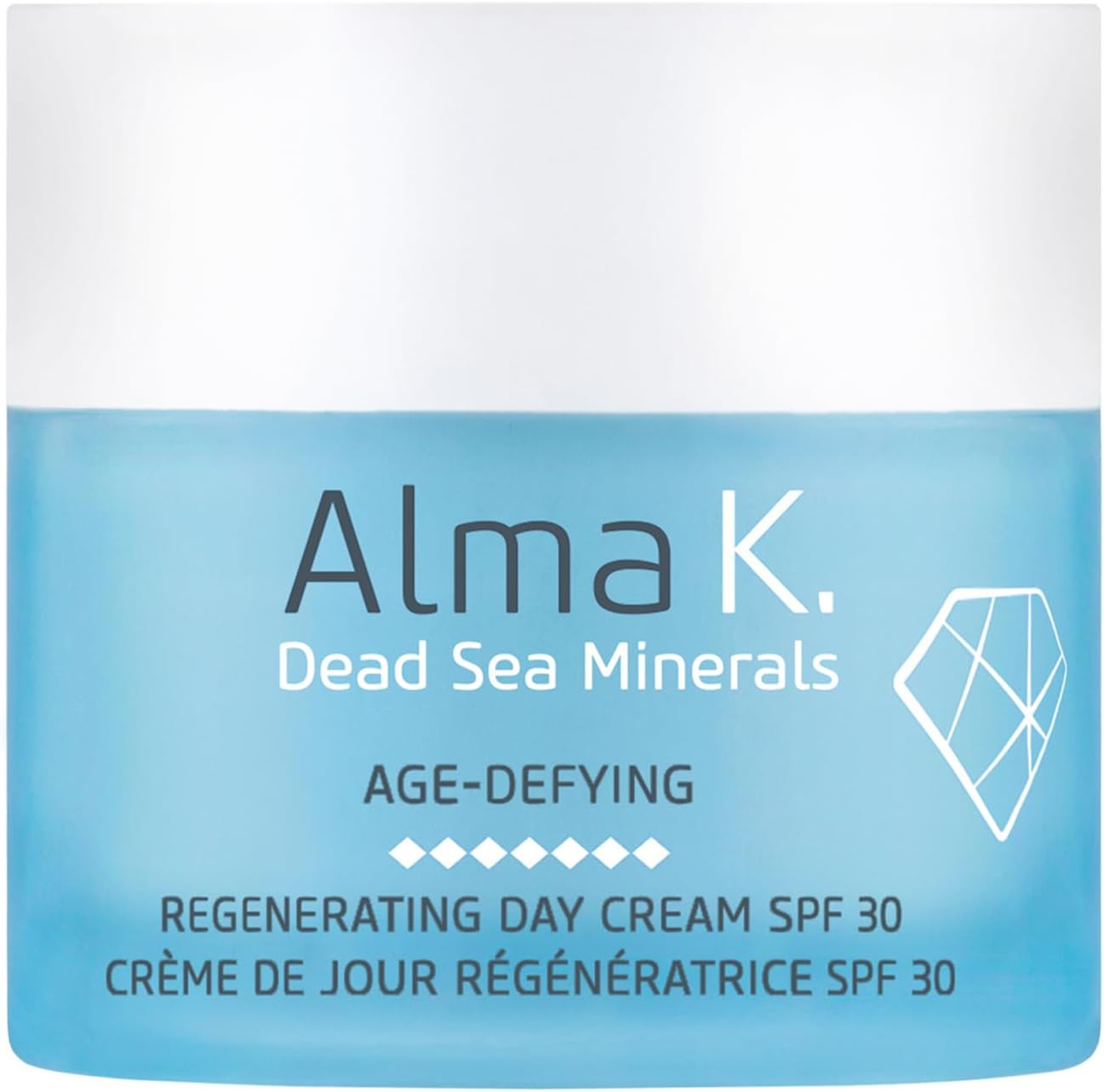 Alma K 抗衰老再生日霜 SPF 30 - 抗衰老面霜 - 每日面部保湿霜，含 SPF - 含补骨脂酚、透明质酸 - 1.7 盎司