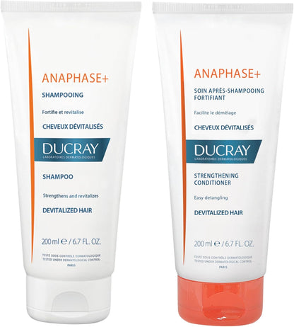 Ducray Anaphase+ 套装洗发水 + 护发素 - 头发稀疏 - 头发密度 - 所有类型的头发