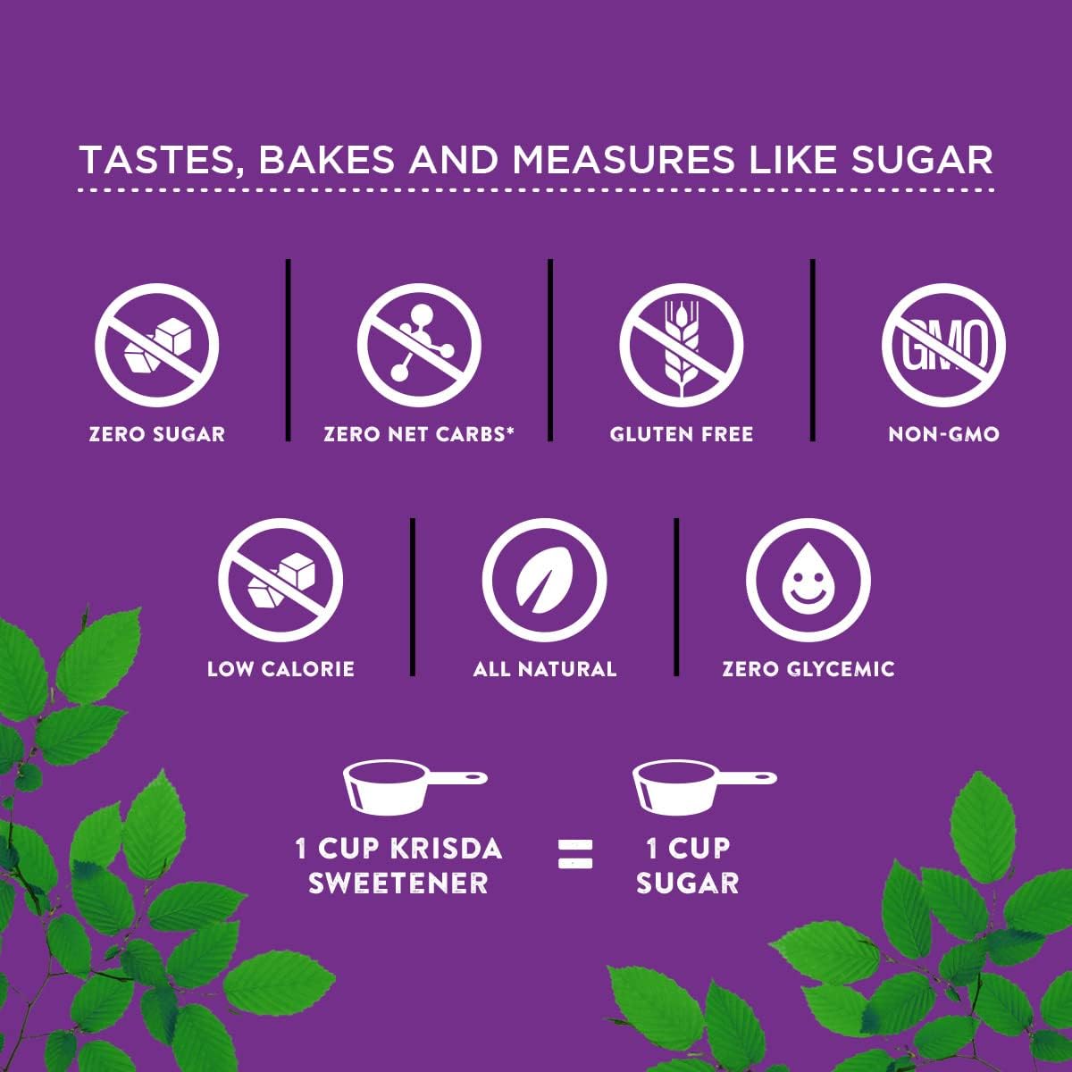 Krisda Xylitol Spoonable Natural Sweetener, 454 grams